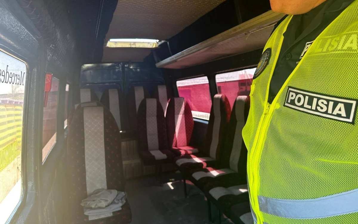 Қызылордада жүргізуші куәлігі жоқ қызметкер балабақша көлігін жүргізген