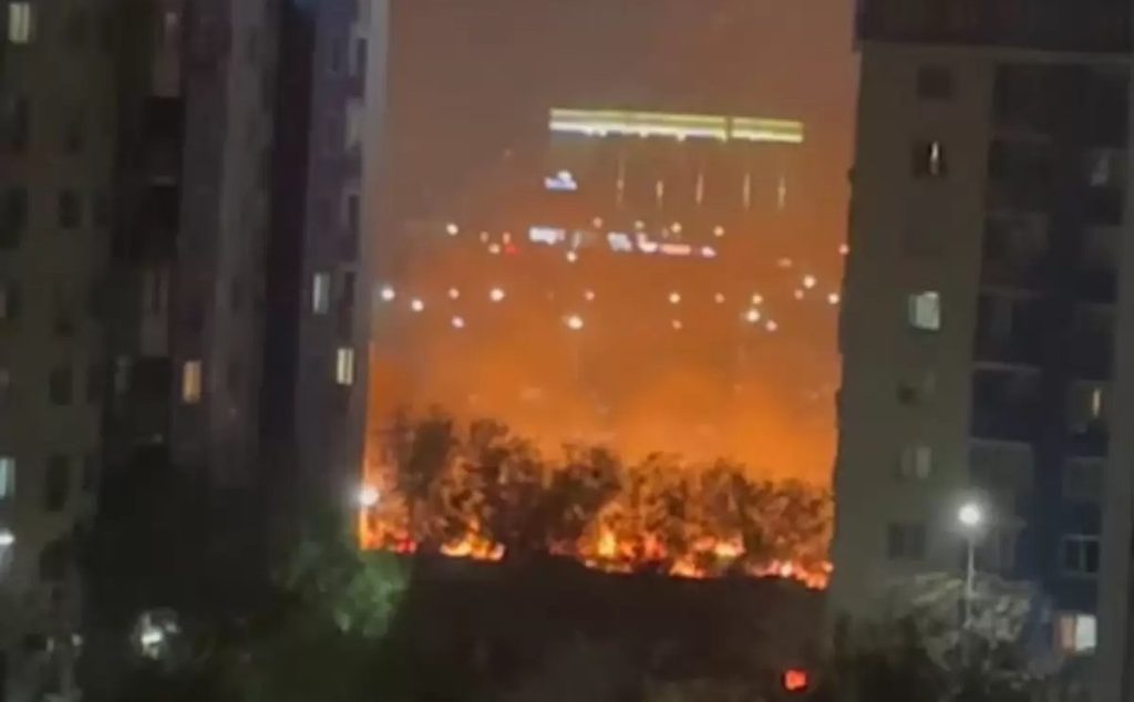 Шымкентте Республика күніндегі отшашудан кейін өрт шықты